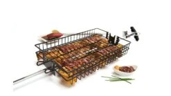 Grill Pro Deluxe Non-Stick Flat Spit Basket -Great Flame 24785203 1000x563 1