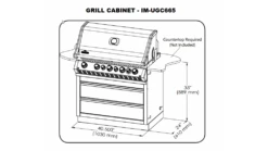 Napoleon Oasis 100 - Prestige PRO 665 - Kitchen BBQ - Free Rotisserie And Cover -Great Flame IM UGC66520grill20cabinet 1000x563 1