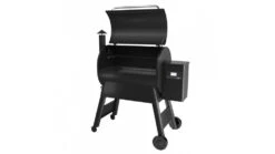 Traeger - Pro D2 780 Pellet BBQ - Free Cover & Folding Front Shelf -Great Flame P78020Blck Lid20Opened 1000x563 1