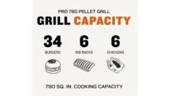 Traeger - Pro D2 780 Pellet BBQ - Free Cover & Folding Front Shelf -Great Flame Pro20780 1000x563 1