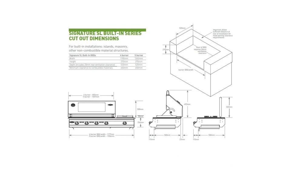 Beefeater Signature SL4000 5 Burner + 1 Built In Grill 2 Beefeater Signature SL4000 5 Burner + 1 Built In Grill - Image 2