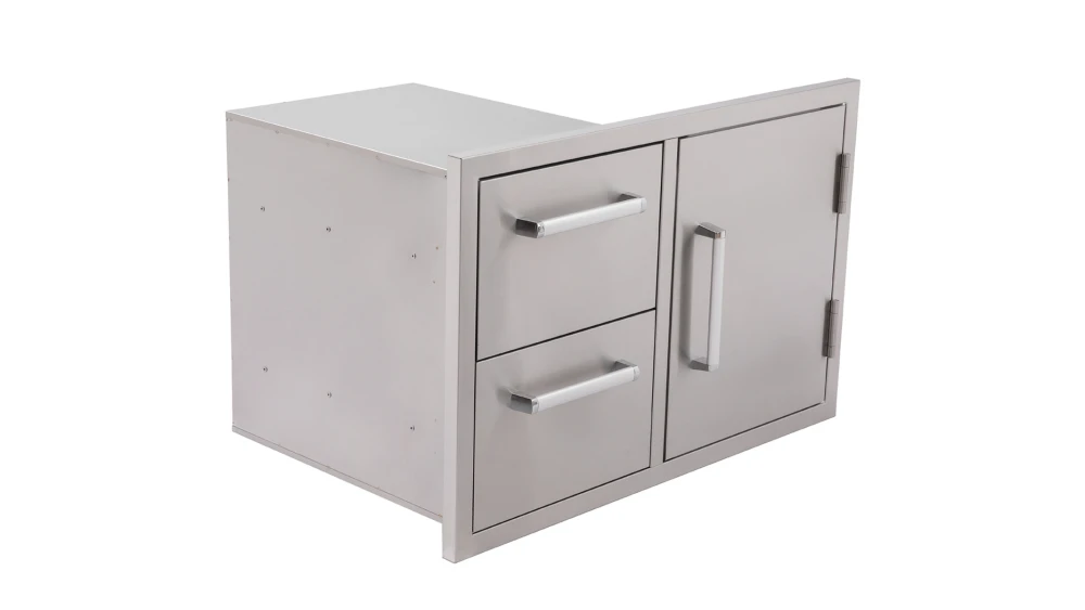 Whistler Grills Stainless Steel Door And Double Drawer Combo 1 Whistler Grills Stainless Steel Door And Double Drawer Combo