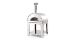 Fontana - Marinara Wood Pizza Oven With Trolley - Stainless Steel