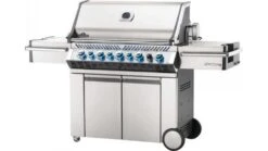 Napoleon Prestige PRO665RSIBPSS-3-GB Gas BBQ - Free Rotisserie And Cover -Great Flame pro 665 angled lights on 1000x563 2