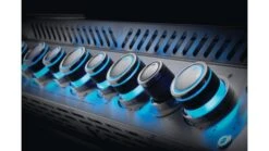 Napoleon Prestige PRO825RSBIPSS-3-GB Gas BBQ - Free Rotisserie And Cover -Great Flame pro 665 lights blue 1000x563 1