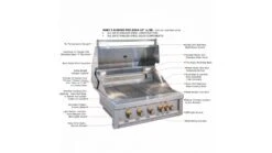 Sunstone Ruby Series 5 Burner Built In Gas BBQ -Great Flame ruby5b 1 1000x563 1